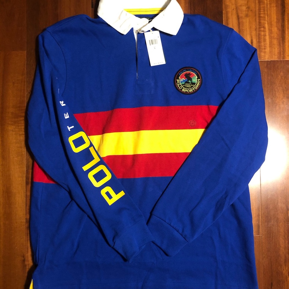 🆕Polo Ralph Lauren Rugby Striped Terrain S…